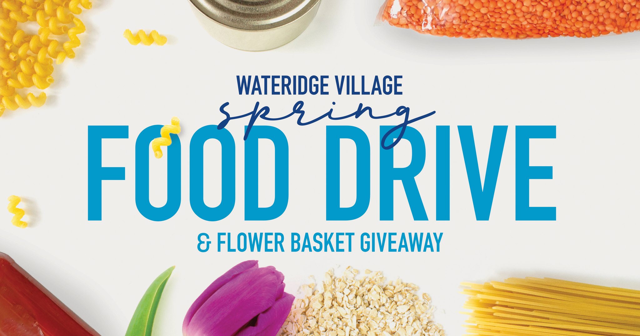 Spring Food Drive and Flower Basket Giveaway (2022)